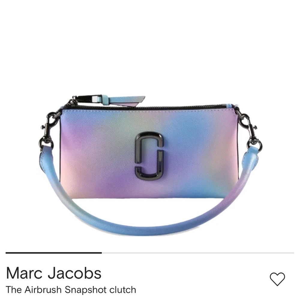 Marc Jacobs Baby Blue Airbrush Snapshot Bag